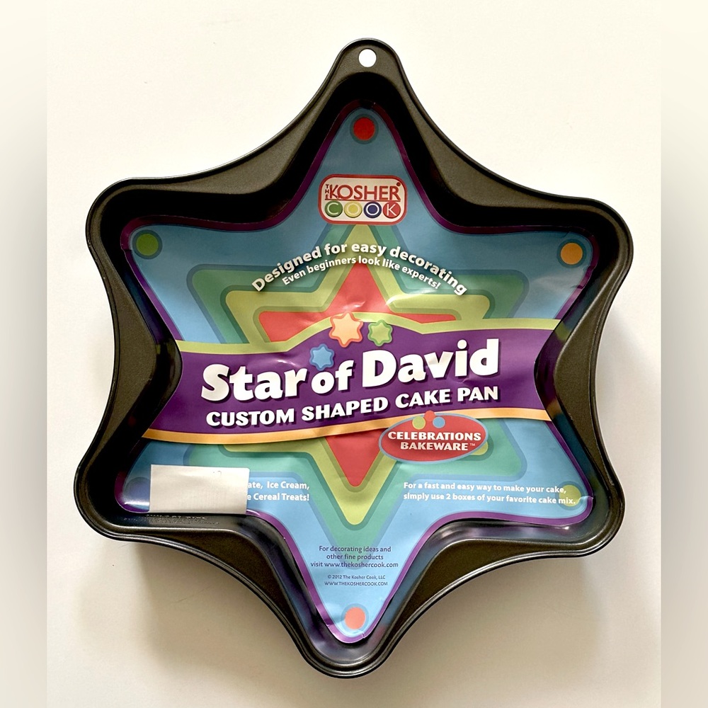 BRAND NEW STAR OF DAVID CUSTOM SHAPED CAKE PAN